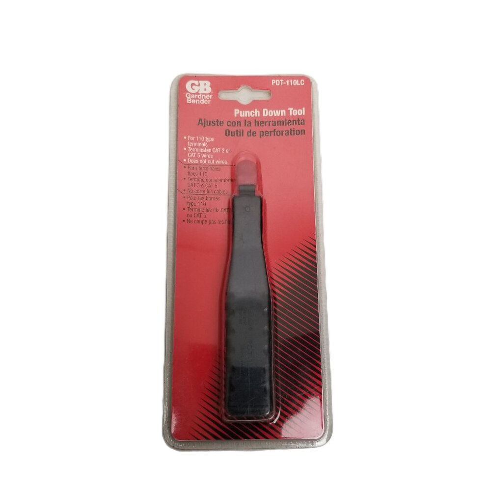 Gardner Bender Punch Down Tool 110 Type CAT3 CAT5 Network Telephone